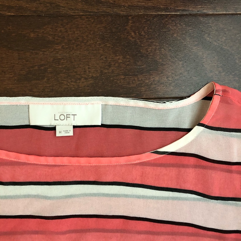Loft sheer top